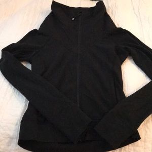 Black Lululemon Wide High Collar Jacket